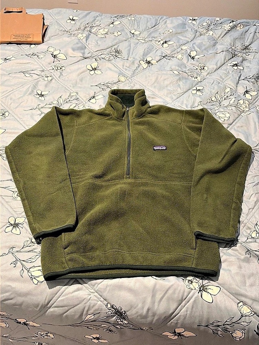 Patagonia Lightweight Synchilla Snap-T Pullover Green Small